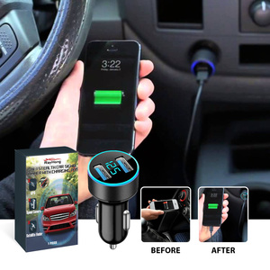 <span class=keywords><strong>Cargador</strong></span> <span class=keywords><strong>de</strong></span> Coche Portátil con Pantalla LED Rayhong <span class=keywords><strong>para</strong></span> iPhone, Samsung, <span class=keywords><strong>Xiaomi</strong></span>, Huawei, Teléfono Móvil, Carga Rápida, Accesorios <span class=keywords><strong>para</strong></span> Teléfono - Product Image 1
