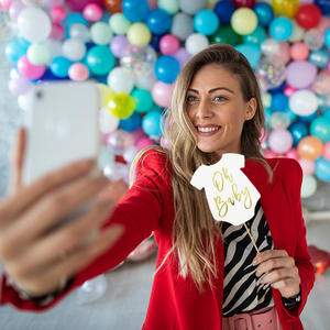 ของตกแต่งงานเลี้ยงฉลองทารก 10 ชิ้น แบบกำหนดเอง ฉันเป็นเด็กผู้หญิง ฉันเป็นเด็กผู้ชาย คอนเฟตติผ้ารูป<span class=keywords><strong>หัวใจ</strong></span> คอนเฟตติเด็ก คอนเฟตติกระดาษสองด้าน - Product Image 5