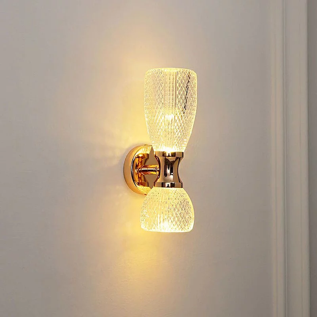Modern Light Luxury LED Wall Lamp Bedside Decorative Wall Sconces with Fabric Shade Clean Vanity Lights for Living Room
