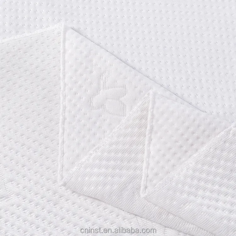 Factory Directly Wholesale White Mattress Fabric 180gsm 100dty Knitted Recycling Fabric
