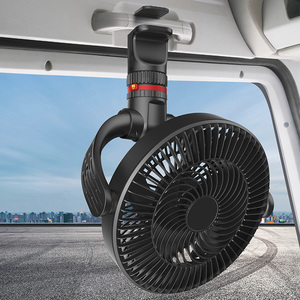 YATE F1301 9-Inch Blade 12V/24V Universal Stepless Wind <b>Speed</b> Truck Dashboard <b>Clamp</b> Fan 10W Strong Wind Large Size Truck Fan - Product Image 3