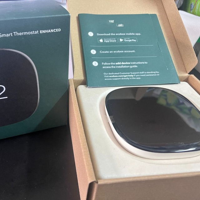 OEM / ODM Ecobee EB-STATE6L-01 Smart Thermostat Enhanced Black OPEN BOX 5003/OB Easy Installation