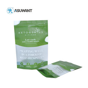 Venta al por mayor de auto-Sellado transparente frutas secas té comida hermético bolsa con logotipo personalizado - Product Image 5