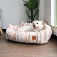 2024 Neues Design Wasch bares Luxus-Katzen sofa Weiches Leinen und Gummi mit atmungsaktivem Schaum Nettes flauschiges Hunden est kissen