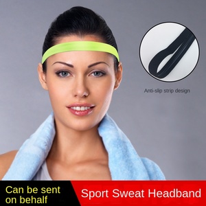 Personalizzazione uomo donna Outdoor Fitness Running Yoga basket sudore assorbente cintura nastro Silicone Anti-slittamento del sudore guida - Product Image 3