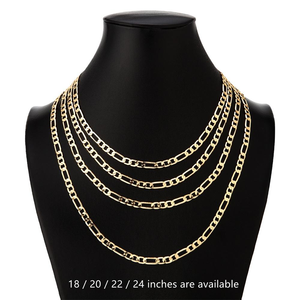 Cadena cubana JML para hombre, chapada en oro de 14K, estilo Miami, collar grueso, gargantilla, cadena de serpiente - Product Image 5
