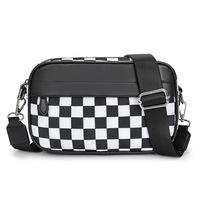 Nouveau Sac Banane Bandoulière à Carreaux 2026 de Haute Qualité – Sac Ceinture Décontracté en Nylon pour Randonnée, Cyclisme et Activités de Plein Air