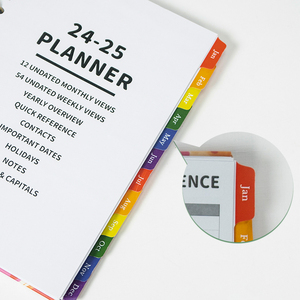 Carnets de notes A5 Calendrier mensuel Agenda Planificateur Calendrier Bureau d'affaires <span class=keywords><strong>Papeterie</strong></span> - Product Image 6