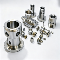 Mesin Bubut CNC Presisi Khusus 5 Axis, Mesin Penggilingan untuk Part Kecil, Pemesinan CNC untuk Part Stainless Steel dan Aluminium