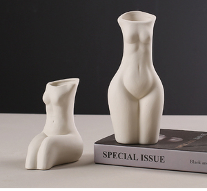 Vases décoratifs pour la maison, corps de femme <span class=keywords><strong>sexy</strong></span>, mariage, vases à fleurs en céramique pour fleurs d'intérieur, pots en porcelaine blanche, pots de plantes - Product Image 4