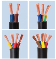 RVV-Kabel 4-adrig 1,5mm 2,5mm 4mm 6mm 6mm flexibles Kabel PVC-isoliertes und ummanteltes elektrisches Stromkabel