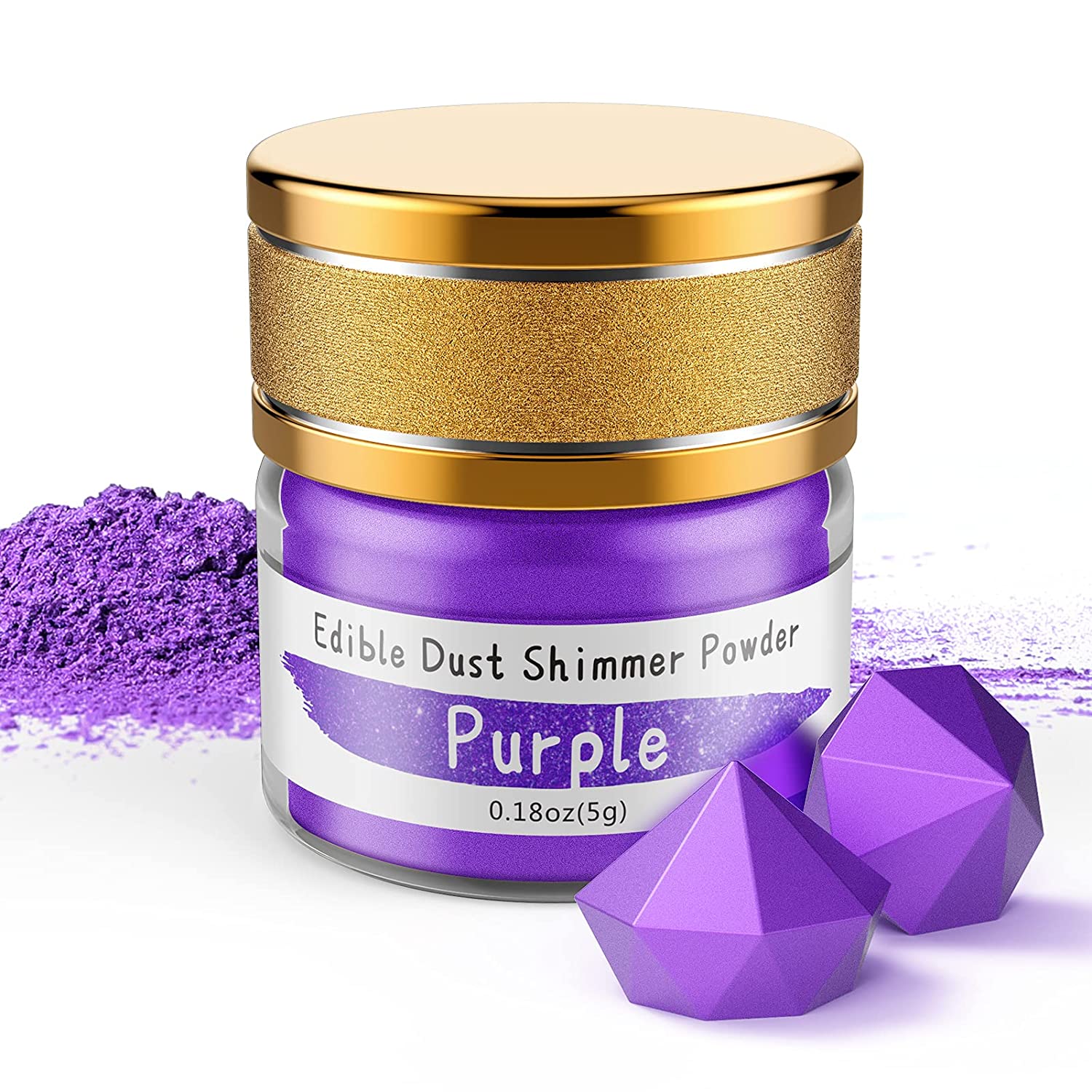 Food Grade Glitter Cake Dust Shimmer Poedervorm Eetbare Metallic Poeder Kleurstof