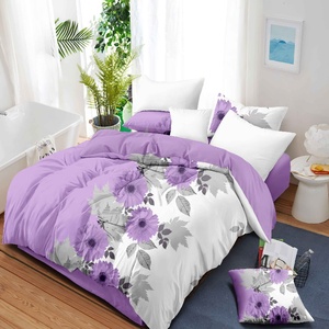 Bộ Khăn trải giường hiện đại 9 chiếc Khăn trải giường vải sợi nhỏ bao gồm 1 ga trải giường 2 vỏ gối 6 rèm cửa - Product Image 2