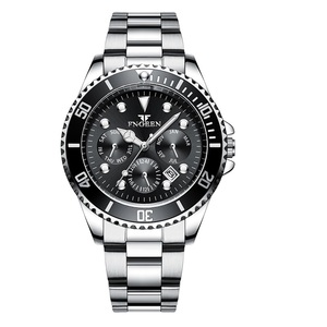 <span class=keywords><strong>Montre</strong></span> de plongée tendance avec logo personnalisé pour hommes Montres de sport à quartz étanches avec bracelet en acier inoxydable automatique et mécanique de luxe - Product Image 2