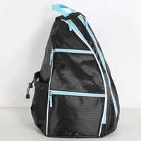 Sac à bandoulière de sport personnalisé en tissu Oxford respirant, extensible, imperméable, avec séparation sec/humide pour raquettes de tennis et de badminton, 20-35L
