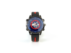 Hyf A234 Men's Fashion Smart <b>Watch</b> Rubber Metal <b>Case</b> Silicone Band Moon Phase Display Round Dial Mixed Colors - Product Image 1