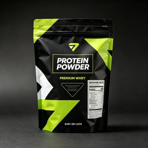 Custom Printed 1kg 2kg Whey Protein Powder Packaging Bag Aluminum Foil Mylar Stand Up Pouch MOPP VMPET PE Zipper Supplement Bags - Product Image 5