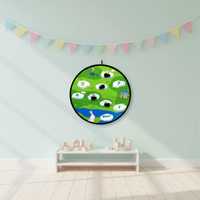 Jeu de fléchettes double face pour enfants, adolescents, adultes, intérieur/extérieur