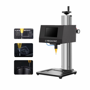 Lybgacnc <span class=keywords><strong>เครื่อง</strong></span>ทำ<span class=keywords><strong>เครื่อง</strong></span>หมายแผ่นป้ายป้ายโลหะแบบ3แกนตั้งโต๊ะแบบพกพารองรับ DXF PLT สำหรับการกำหนดหมายเลขแชสซีของเฟรมทรงกระบอก - Product Image 4