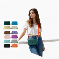 Petit sac bandoulière avec panneau avant perforé, sangle réglable, mini sacs à bandoulière, vente en gros de mini sacs à bandoulière pour femmes