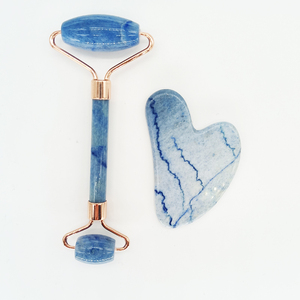 Rouleau de massage facial en jade personnalisé avec logo du fabricant, 100 % naturel, pour le visage, en pierre de jade double rose quartz - Product Image 3