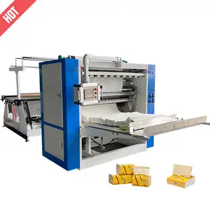 Máquina de fabricación de papel tisú facial completamente automática Equipo de línea de producción de papel tisú