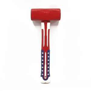 Marteau en acier à haute teneur en carbone, marteau à pierre lourd, chantier <span class=keywords><strong>de</strong></span> construction, multifonctionnel, manche en fibre, marteau carré, outils à main portables - Product Image 1
