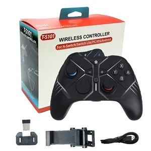 Anahtar/PC360/Android/TVbox/iOS ile uyumlu 2.4Ghz kablosuz bluetooth gamepad