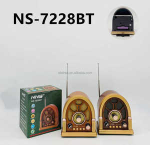 <span class=keywords><strong>Radio</strong></span> rétro vintage NS-7228BT NNS avec haut-parleur, Bluetooth, USB, TF, FM, AM, SW, <span class=keywords><strong>radio</strong></span> de bureau portable décorative - Product Image 2