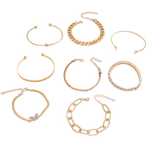 Juego de 8 Pulseras de <span class=keywords><strong>Playa</strong></span> con Perlas, Estrellas y Corazones de Estilo Bohemio, Creativas y Modernas, para Mujer - Product Image 5