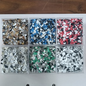 Epoksi reçine zemin biyotit tipi garaj için kayrak pul vinil pul cips kozmetik plastik kaplama için toz desen ile - Product Image 2