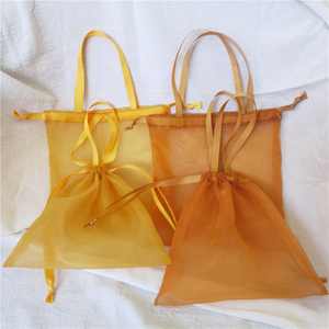 Bolsa de Organza Gruesa y Transparente de Alta Calidad para Regalos, Bolsa de Almacenamiento, Linda Bolsa de Organza con Asa - Product Image 6