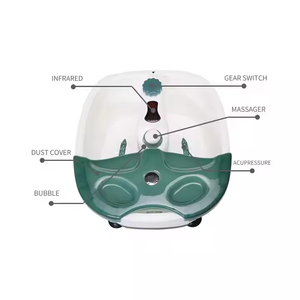 2025 Heated Shiatsu Foot Spa Bath <strong>Water</strong> <strong>Massager</strong> <strong>Machine</strong> Infrared Physiotherapy Red Light Therapy Portable Pedicure Tub Basin - Product Image 5