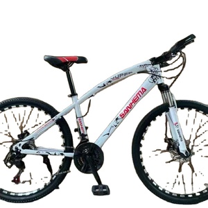 Bicicletta da Montagna Unisex Pieghevole con Telaio in Alluminio e Forcella in Titanio da 24 Pollici, 24 Velocità, per Escursioni e Attività all'Aperto - Product Image 1