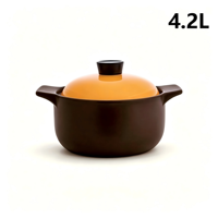 Cacerola de Cerámica Antiadherente de 4.2L, Duradera y Ecológica, con Revestimiento de Grado Alimenticio, 23cm de Diámetro, Estilo Chino, Resistente a Altas Temperaturas