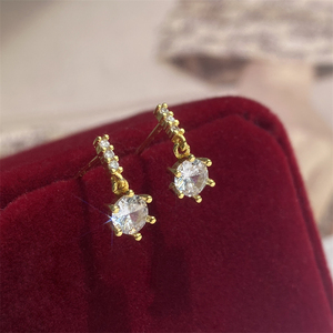 Rakol EP6050 Wholesale 3A Cubic Zirconia Dangle <b>Stud</b> Earrings High Quality Silver Jewelry for Women - Product Image 4