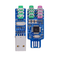 Module de carte son USB sans pilote pour ordinateur externe et ordinateur portable PCM2704 CM108 Carte son