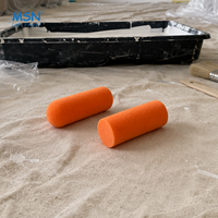 Rouleau de peinture en mousse MSN de 4 pouces, très vendu, manchon en éponge haute densité, fabrication OEM directe d'usine