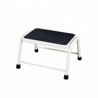 Escabeaux portables en acier avec pieds en caoutchouc antidérapants, design moderne, pour lits hauts, adultes et enfants, pour chambre à coucher