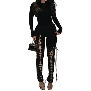 Combinaison sexy à manches longues pour femmes, nouvelle arrivée, dentelle ajourée, tendance - Product Image 2