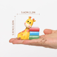 Ensemble de figurines de girafe en résine ROOGO mignonnes, plusieurs poses, décoration de bureau, ornement pour la maison, décoration de table