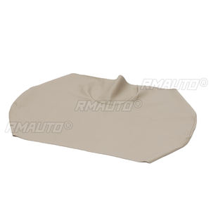 Housses de siège de voiturette de golf noires/beiges en cuir PU pour voiturette de golf personnalisée EZGO TXT RXV Club Car DS, ensemble de housses de siège imperméables - Product Image 3