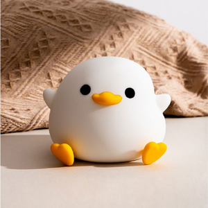 <span class=keywords><strong>Doudou</strong></span> Canard Lampe de chevet LED rechargeable en silicone mignon et coloré, <span class=keywords><strong>veilleuse</strong></span> tactile pour chambre d'enfant, alimentée par batterie - Product Image 1