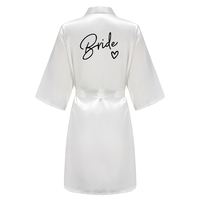 Peignoir de Mariage Personnalisé avec Nom et Date, Peignoir de Mariée en Faux Soie, Robe de Mariée, Robes de Mariée pour Femmes, Robe de Mariée pour Demoiselle d'Honneur, Robe de Mariage pour Femme, Robe de Soirée pour Enterrement de Vie de Jeune Fille