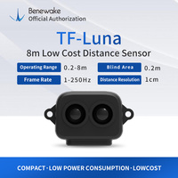 Sensor Altimeter Laser Lidar Benewake TF-Luna Sumber Cahaya VCSEL Akurasi 5cm Perlindungan IP65 Jangkauan 0.1-8M 1-1000Hz 850nm