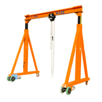 Grue à portique mobile d'occasion à pneus en caoutchouc 1-10 tonnes, petite mini-grue portable avec télécommande sans fil, certifiée CE ISO, moteur Chine KYZZ
