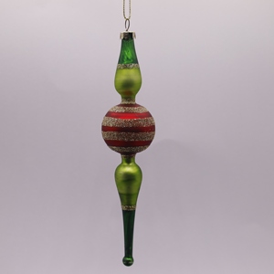 Adornos Navideños Creativos para el Hogar, Exquisitas Manualidades de Vidrio Pintadas a Mano de 4*4*8 cm, Productos Decorativos Colgantes - Product Image 2