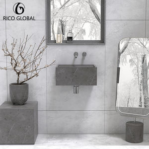 Lavabo de Pared con Empalme de Piedra Natural Moderna, Proveedor Líder en el Mercado Global de Muebles de Baño - Product Image 1
