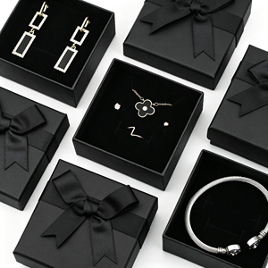 Fashion New Sale Plush Bowknot Jewelry Packaging Pouch and Box Necklace <b>Ring</b> Jewelry <b>Storage</b> Bag - Product Image 4