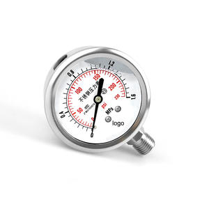 Y60BF YN60BF 스테인리스 스틸 압력 게이지 ss304 충격 방지 축 방향 부식 방지 산소 진공 물 오일 공기 유압 - Product Image 4